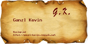 Ganzl Kevin névjegykártya